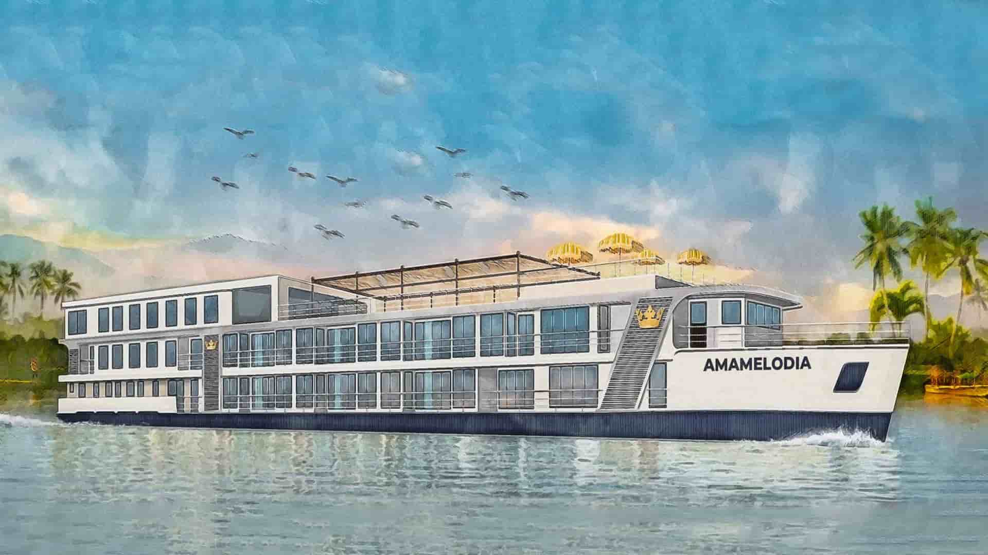 Amawaterways AmaMelodia river ship exterior.