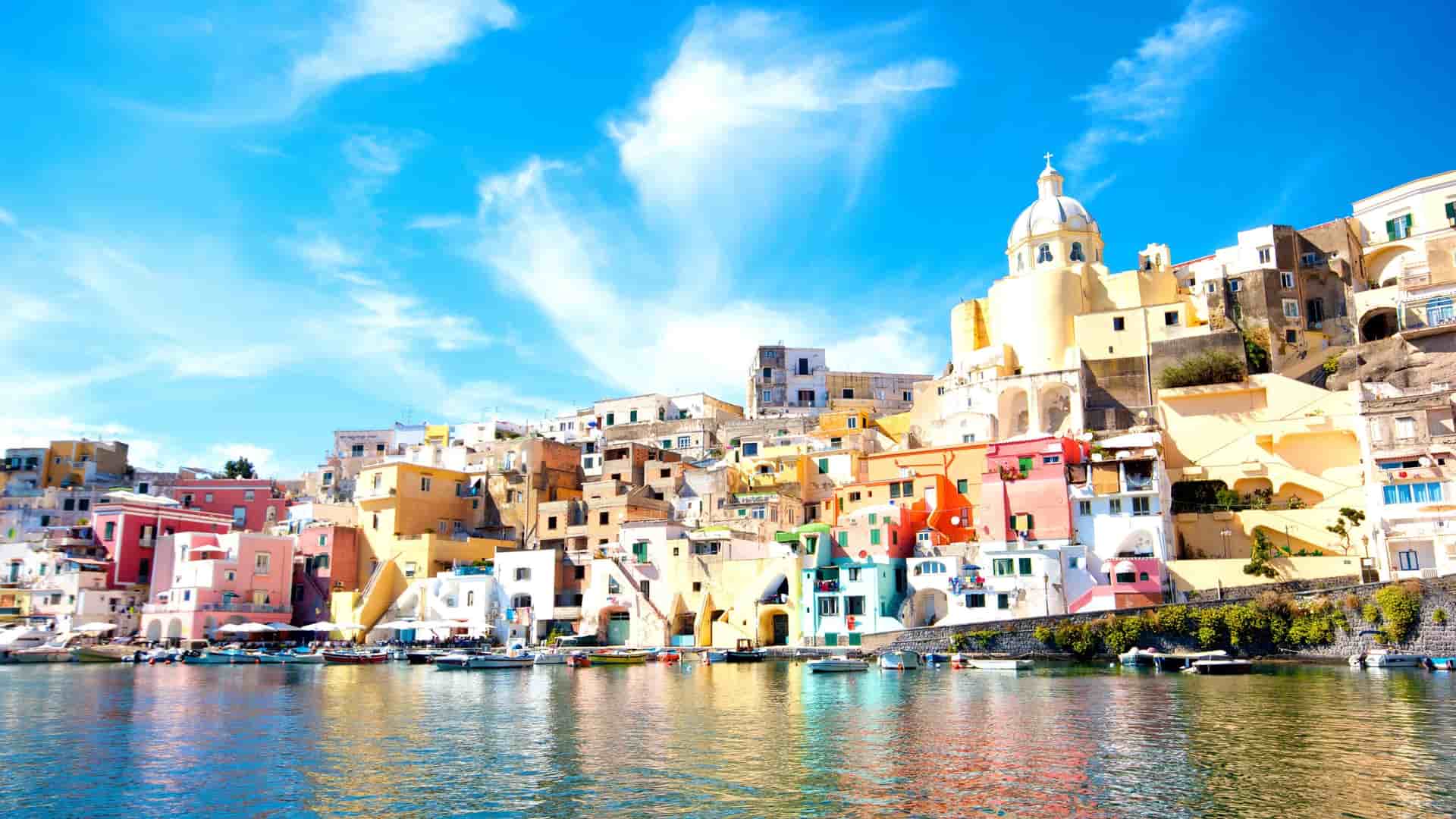 Mount Vesuvius overlooking Naples Bay.