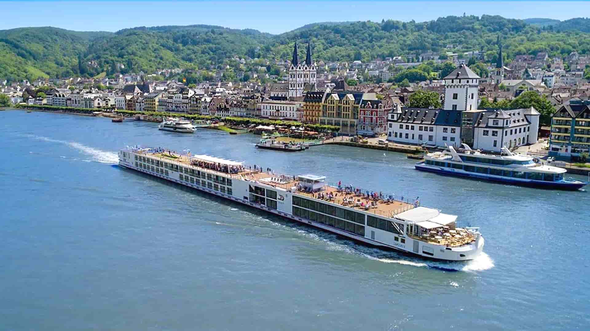 Viking Mimir river cruise ship exterior.