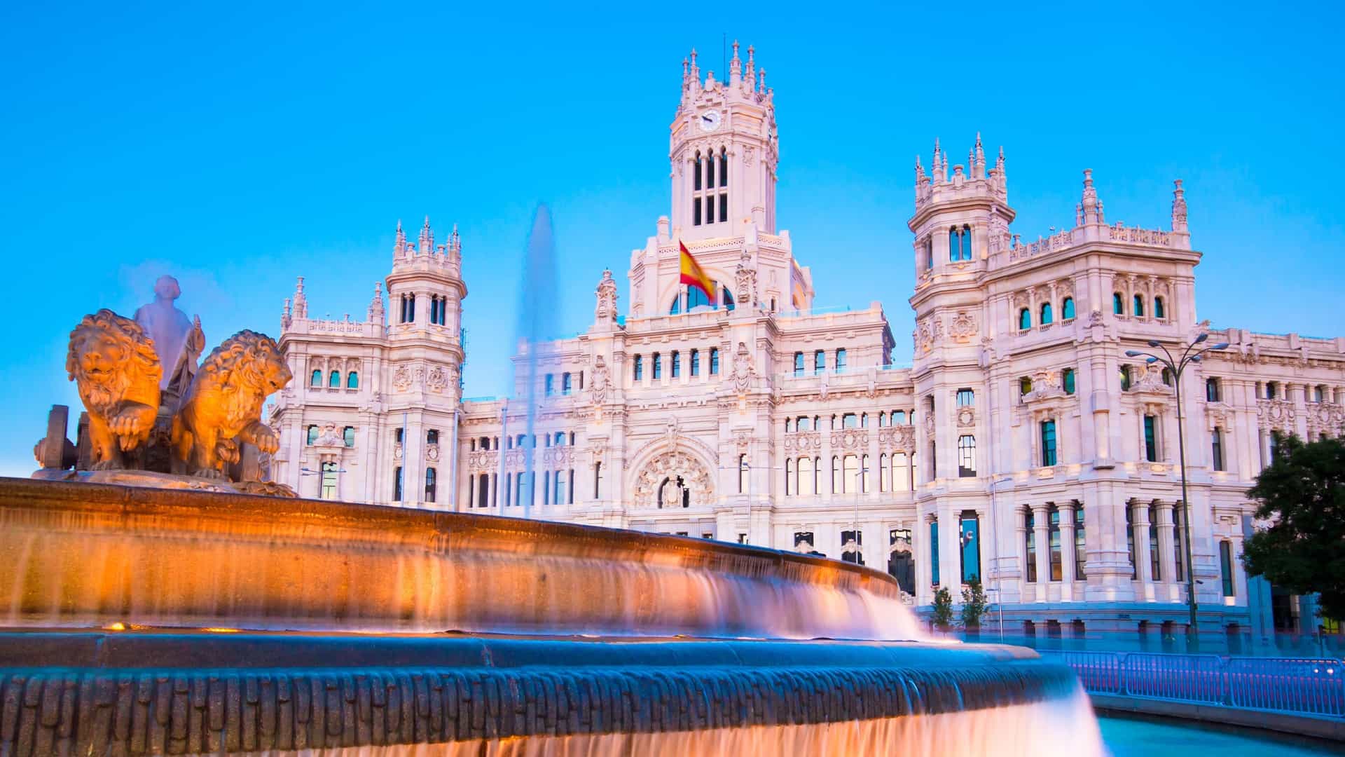 Plaza Mayor in Madrid, Spain.