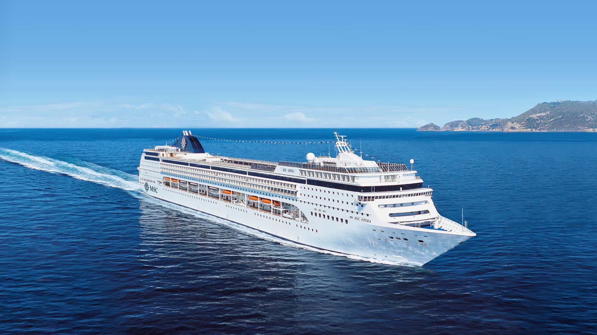 MSC Opera cruise ship exterior.