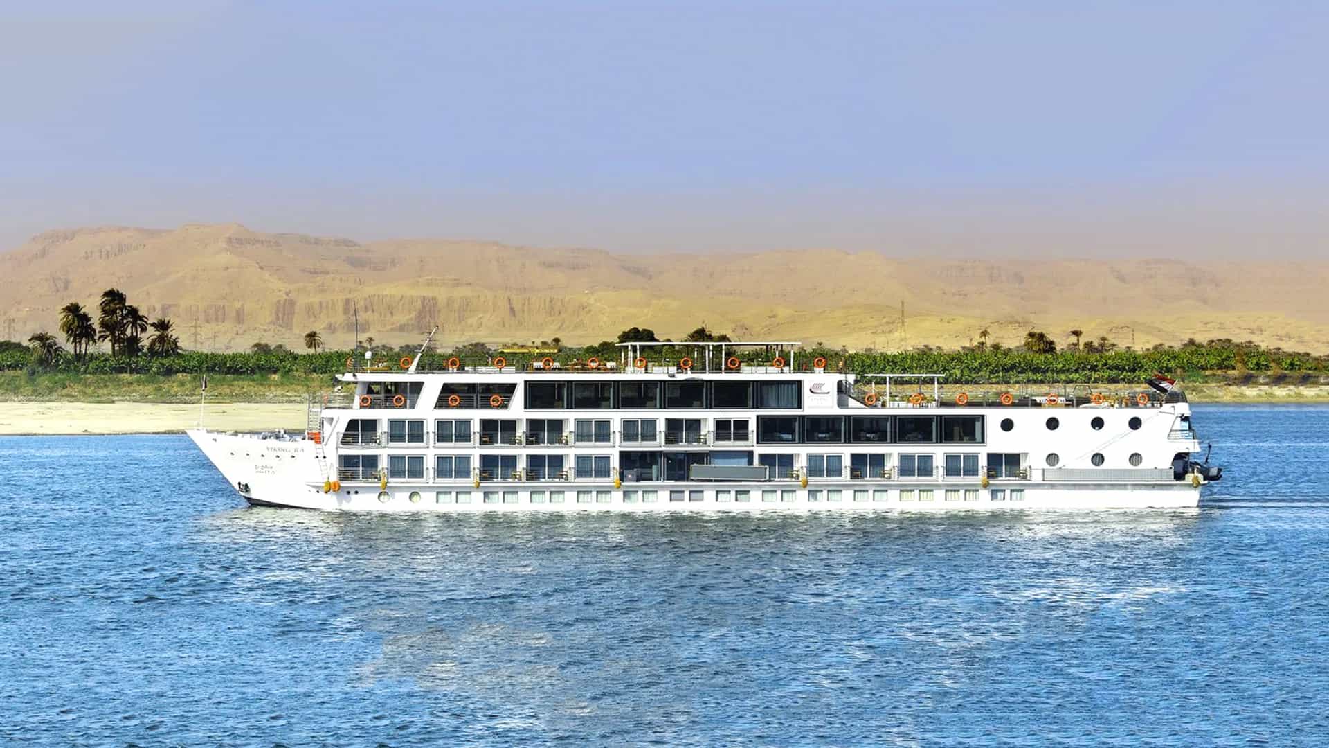 Viking Ra sailing on the Nile River.