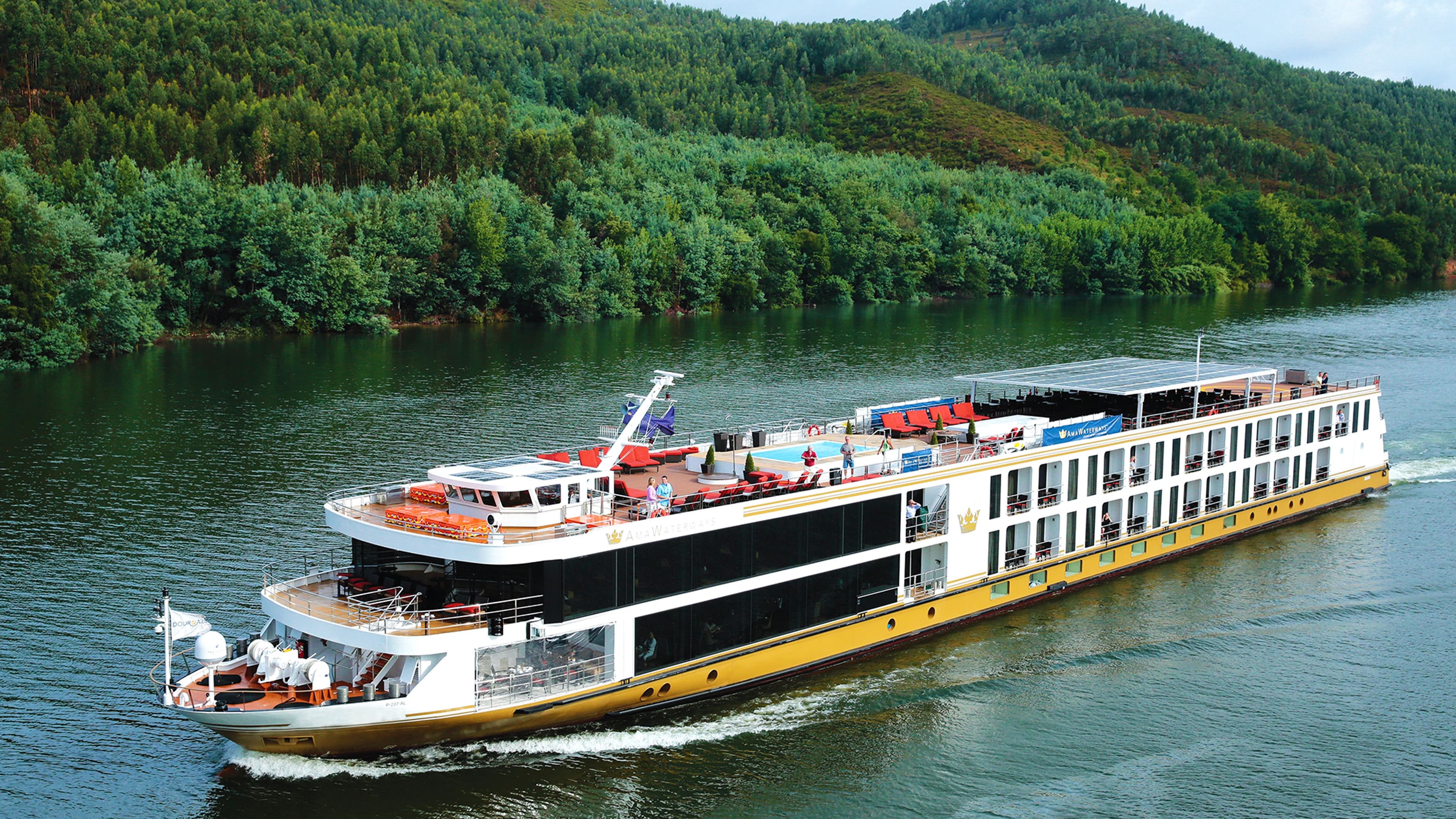 Amawaterways AmaVida river ship exterior.
