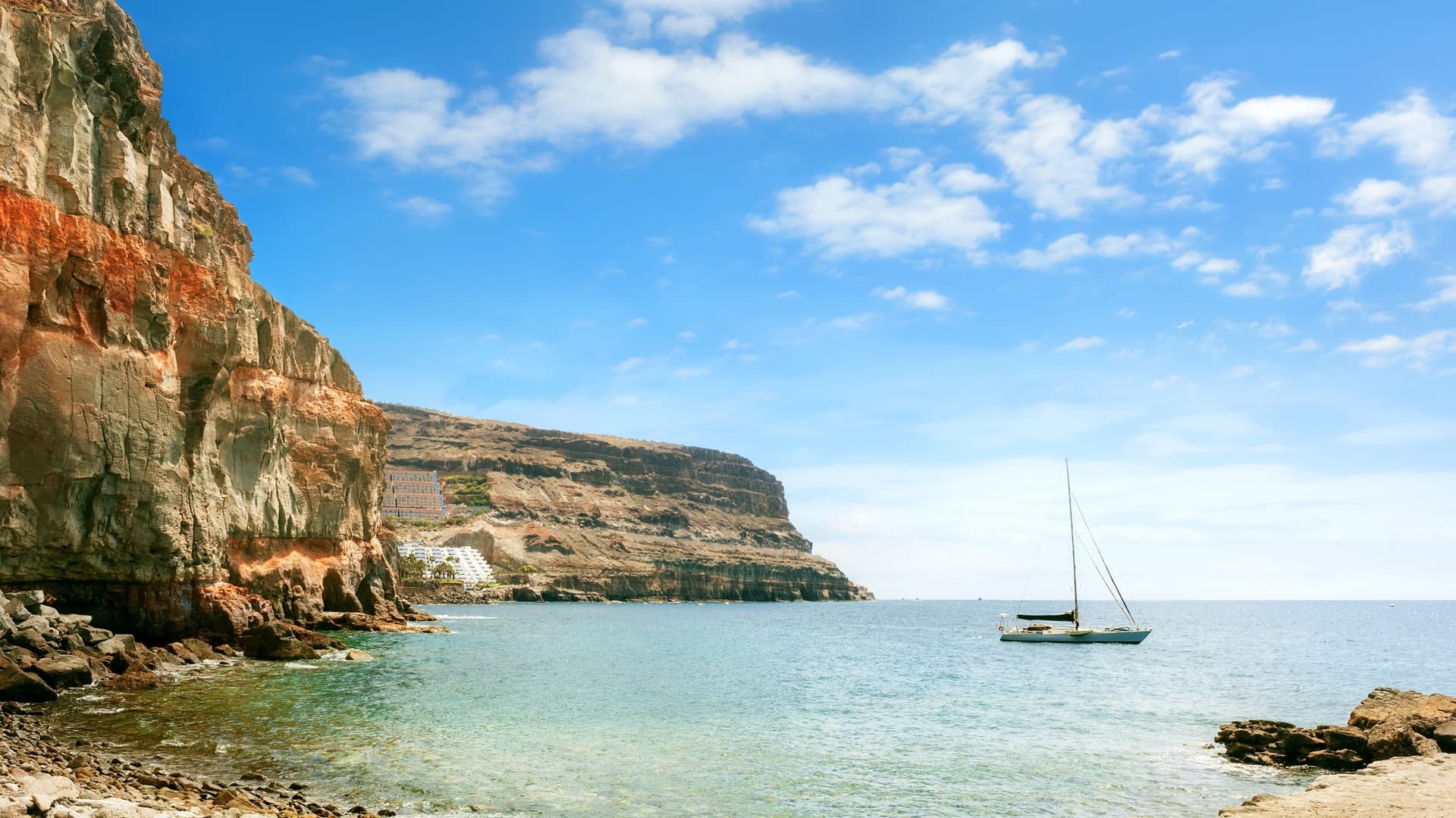 Maspalomas sand dunes in Gran Canaria.