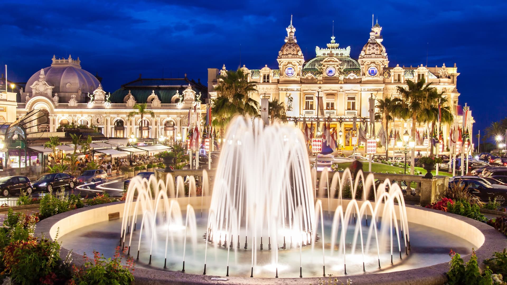Monte Carlo casino building.