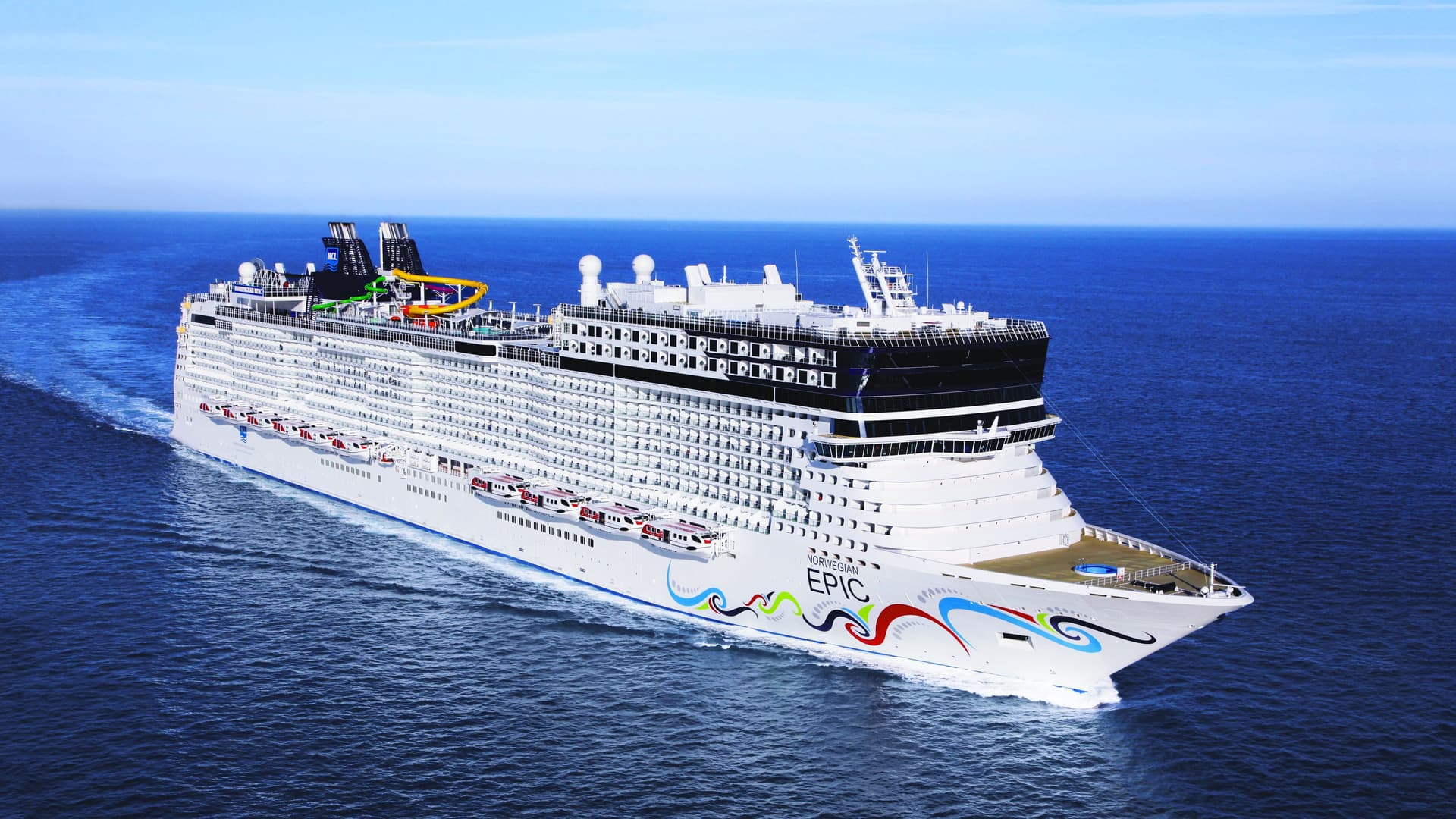 Norwegian Epic at sea.