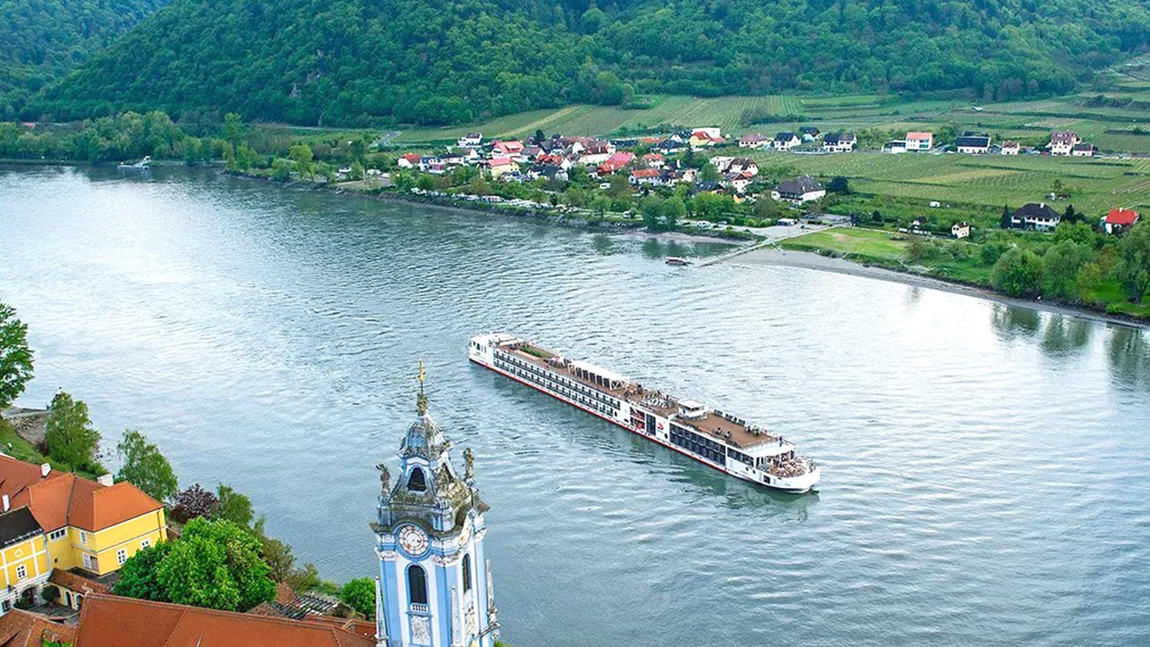 Viking Bragi river cruise ship exterior.