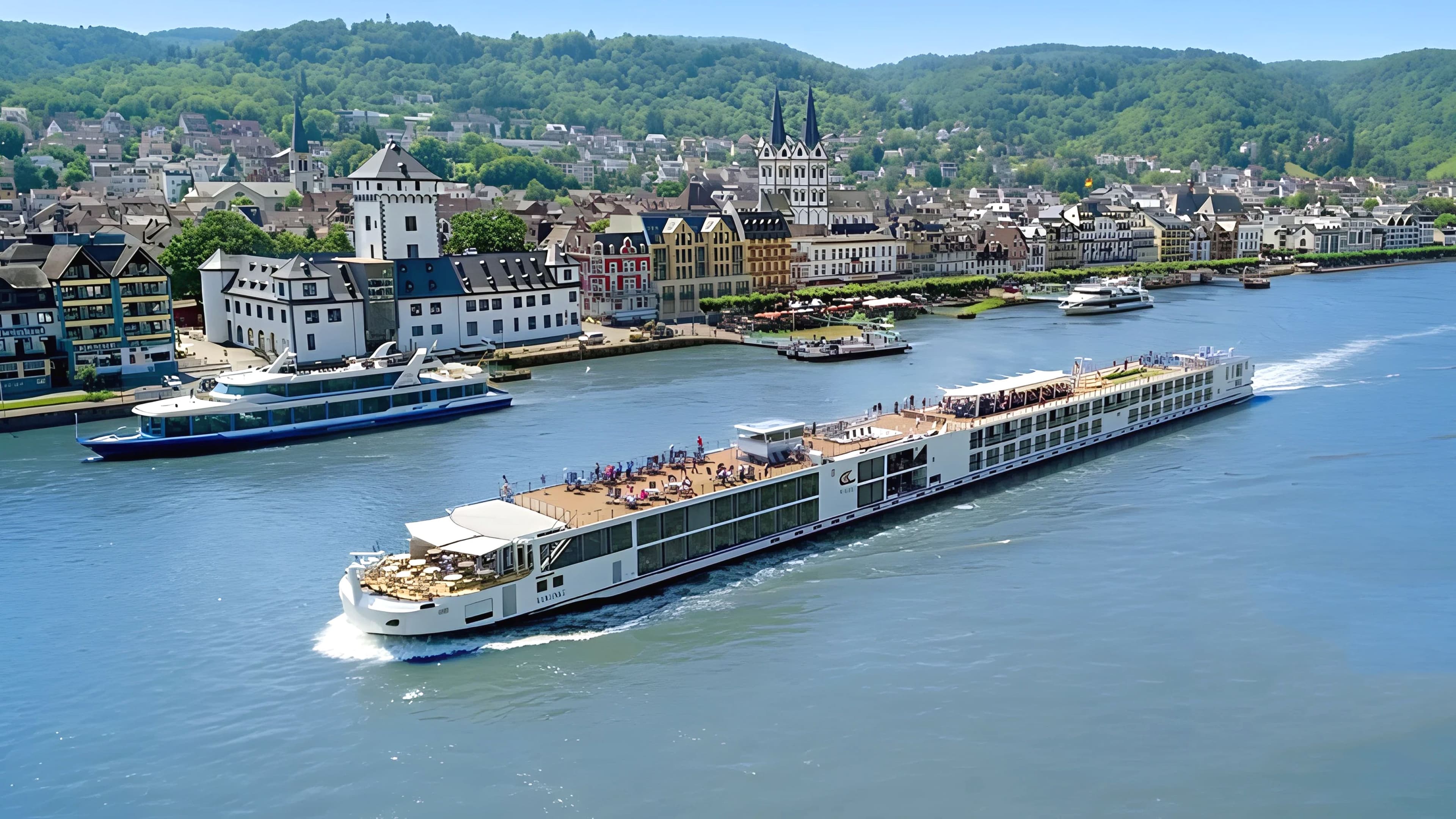 Viking Vidar sailing a European river.