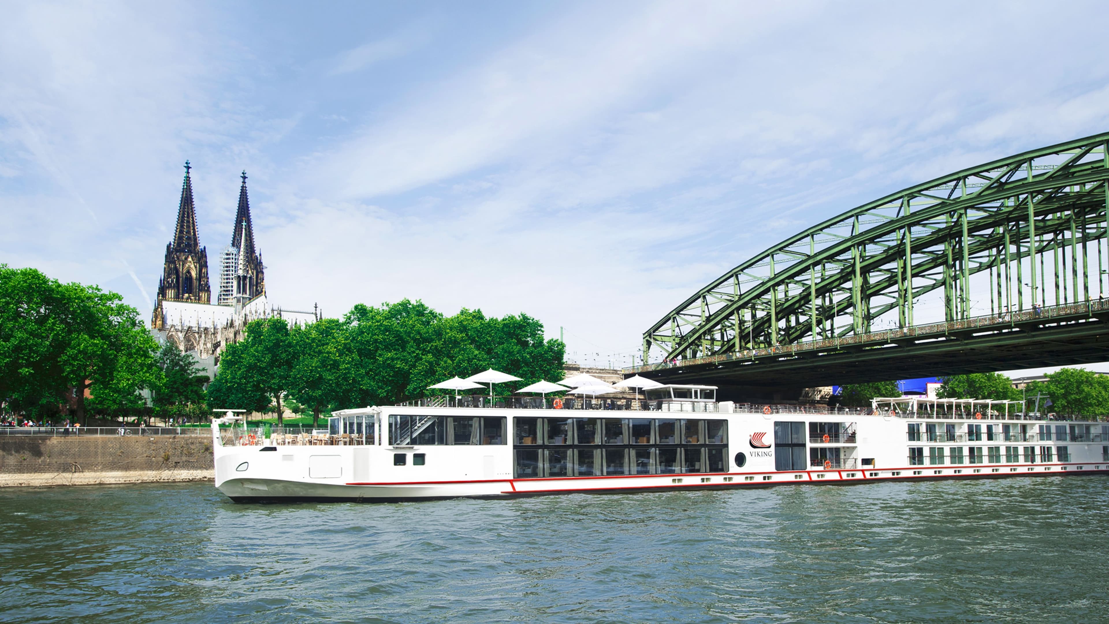 Viking Vili river cruise ship exterior.