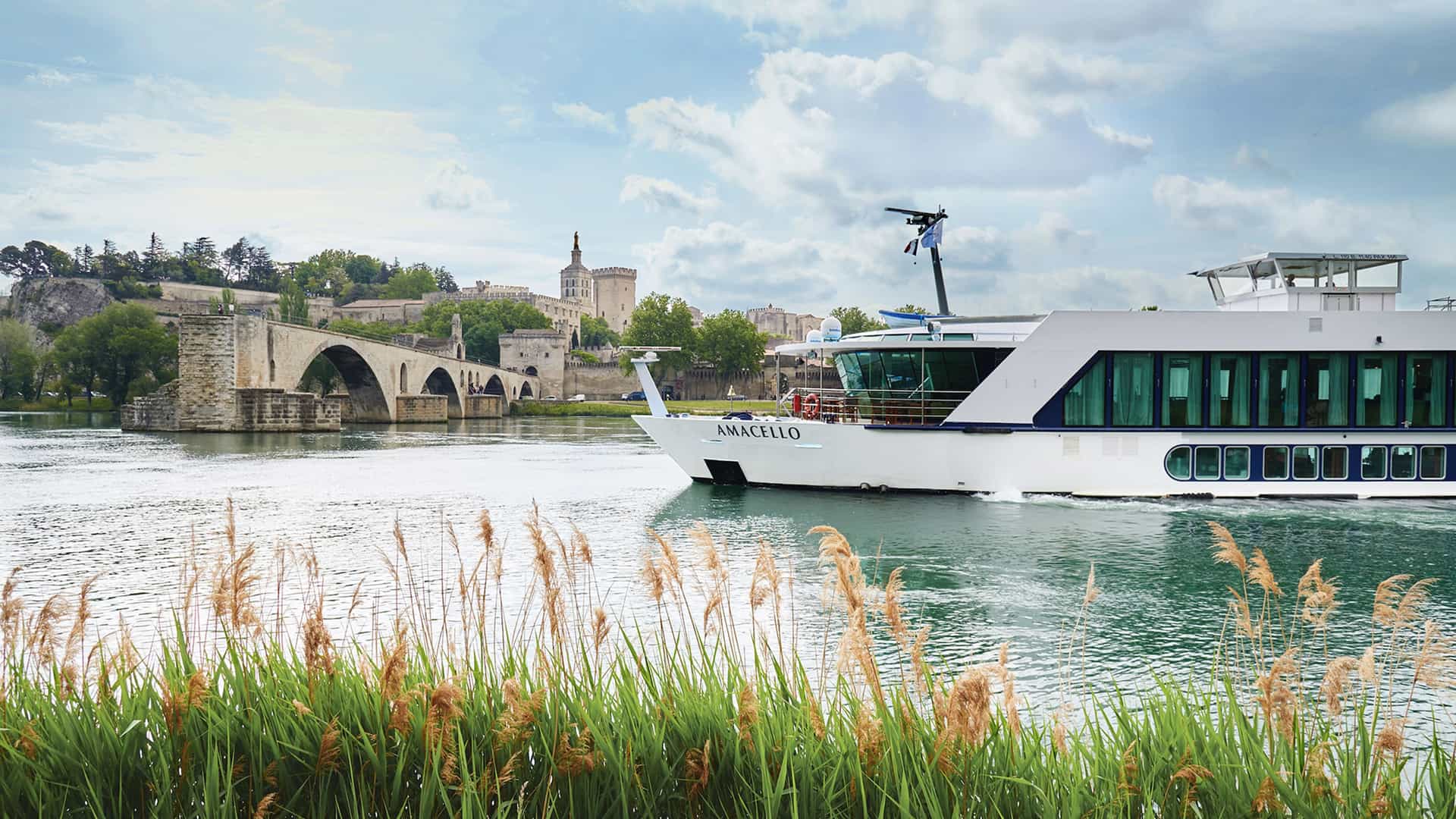 Amawaterways AmaCello on a Rhine river cruise in Avignon France.