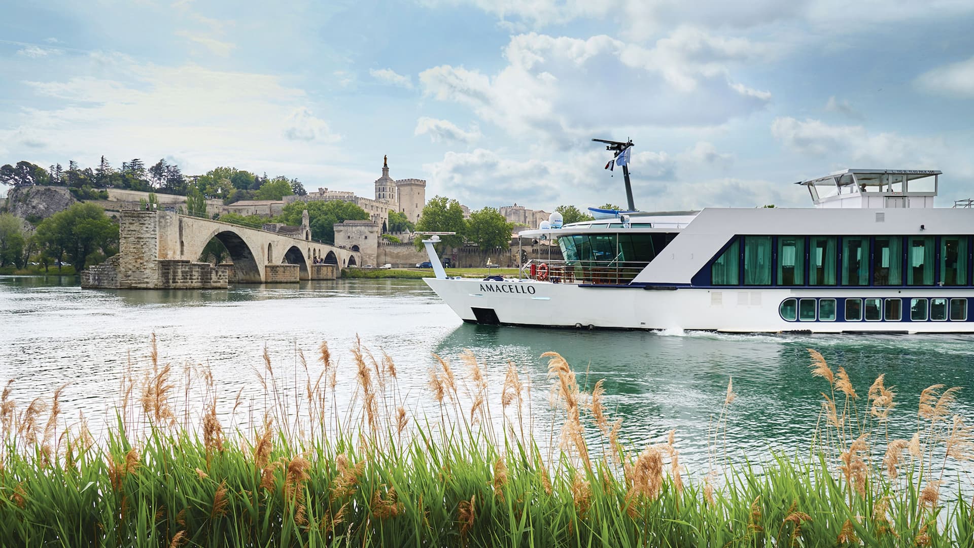 Amawaterways AmaCello on a Rhine river cruise in Avignon France.