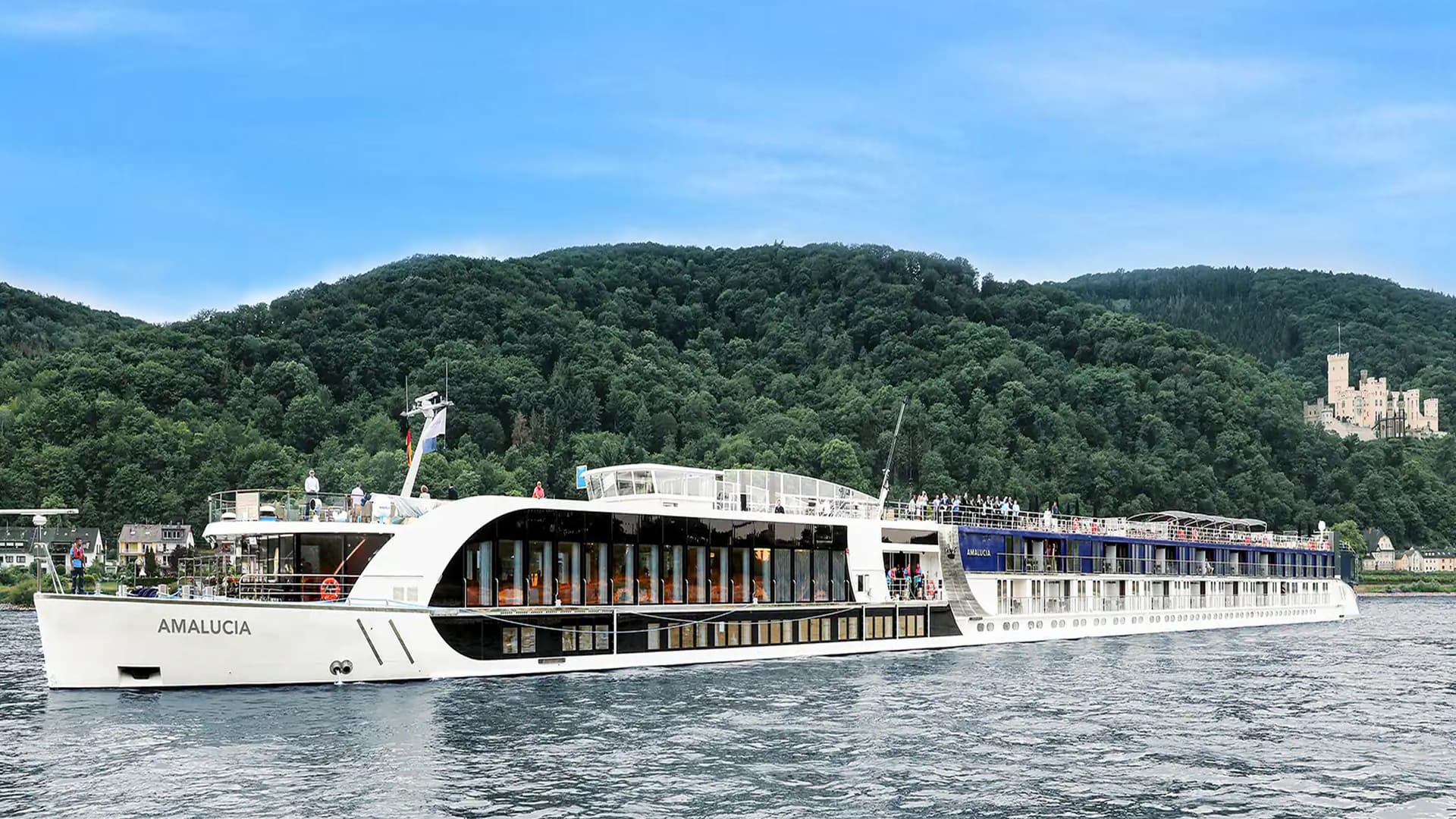 Amwaterways AmaLucia river ship exterior.