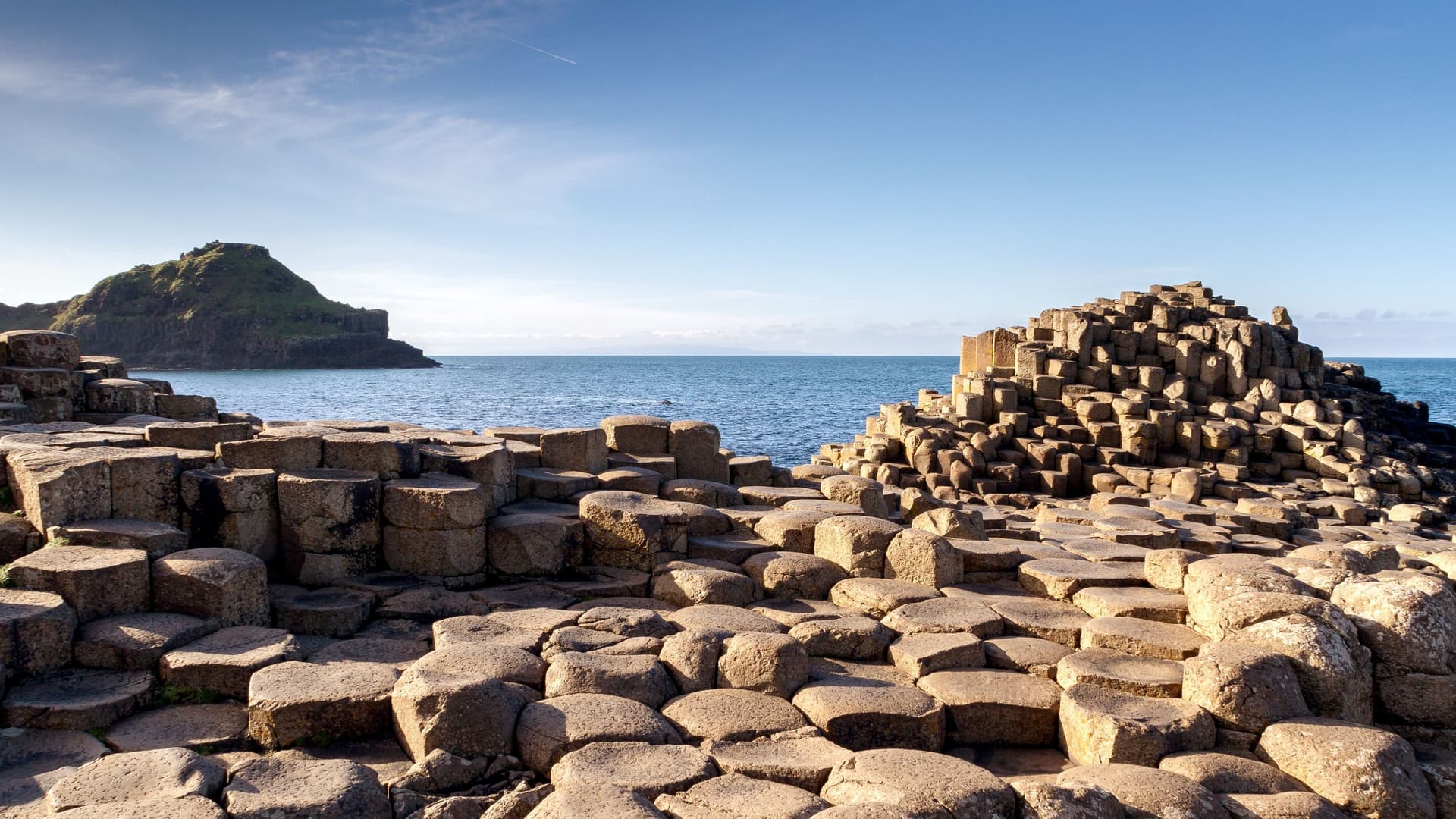 Giant's Causeway basalt columns.