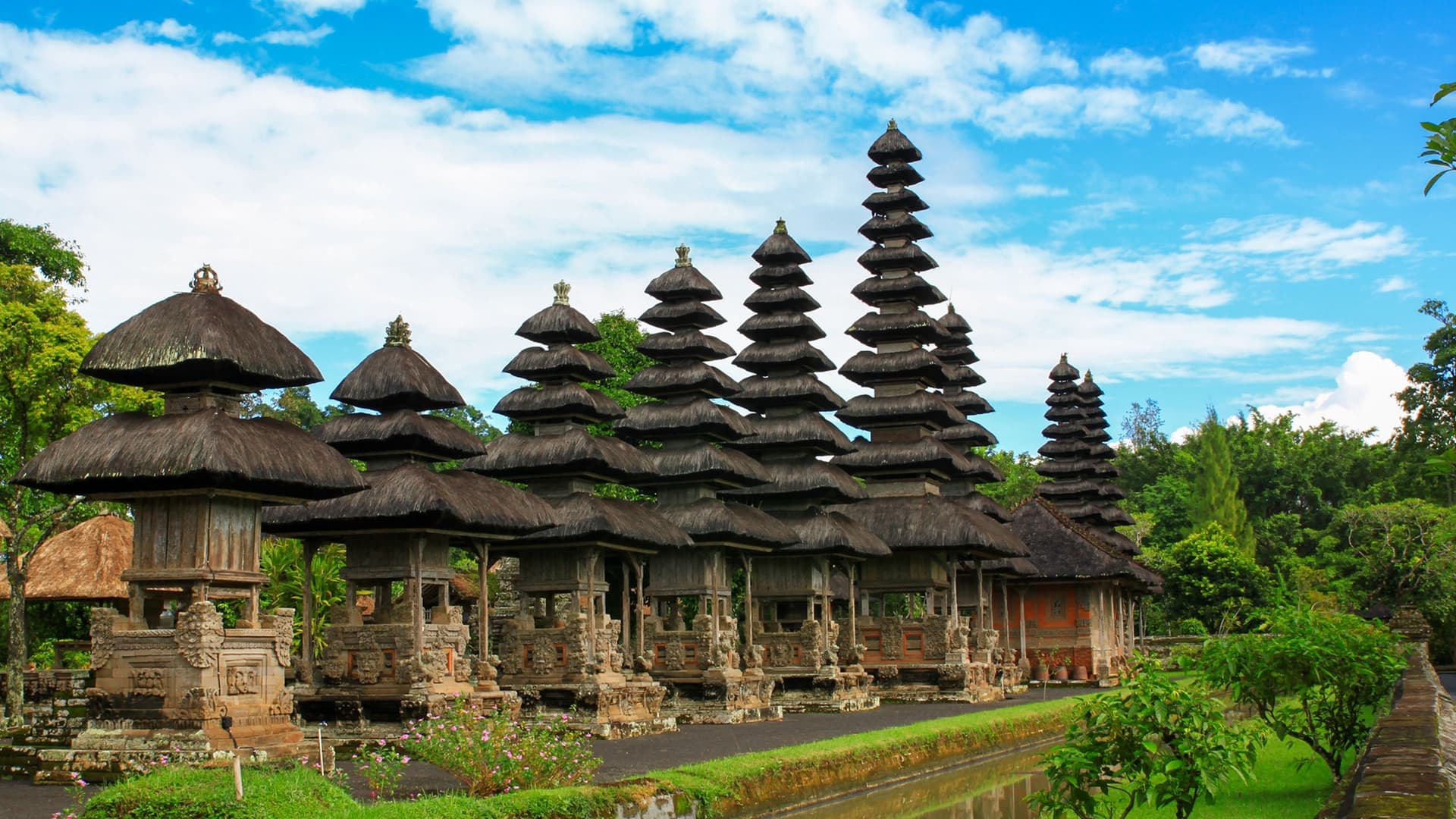 Traditional Balinese temple complex.