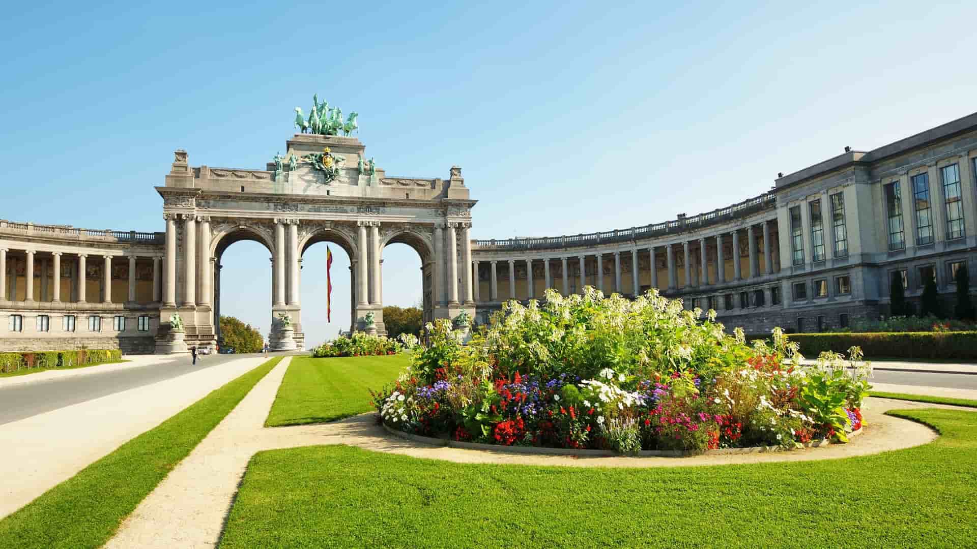 Cinquantenaire Arch and park in Brussels.