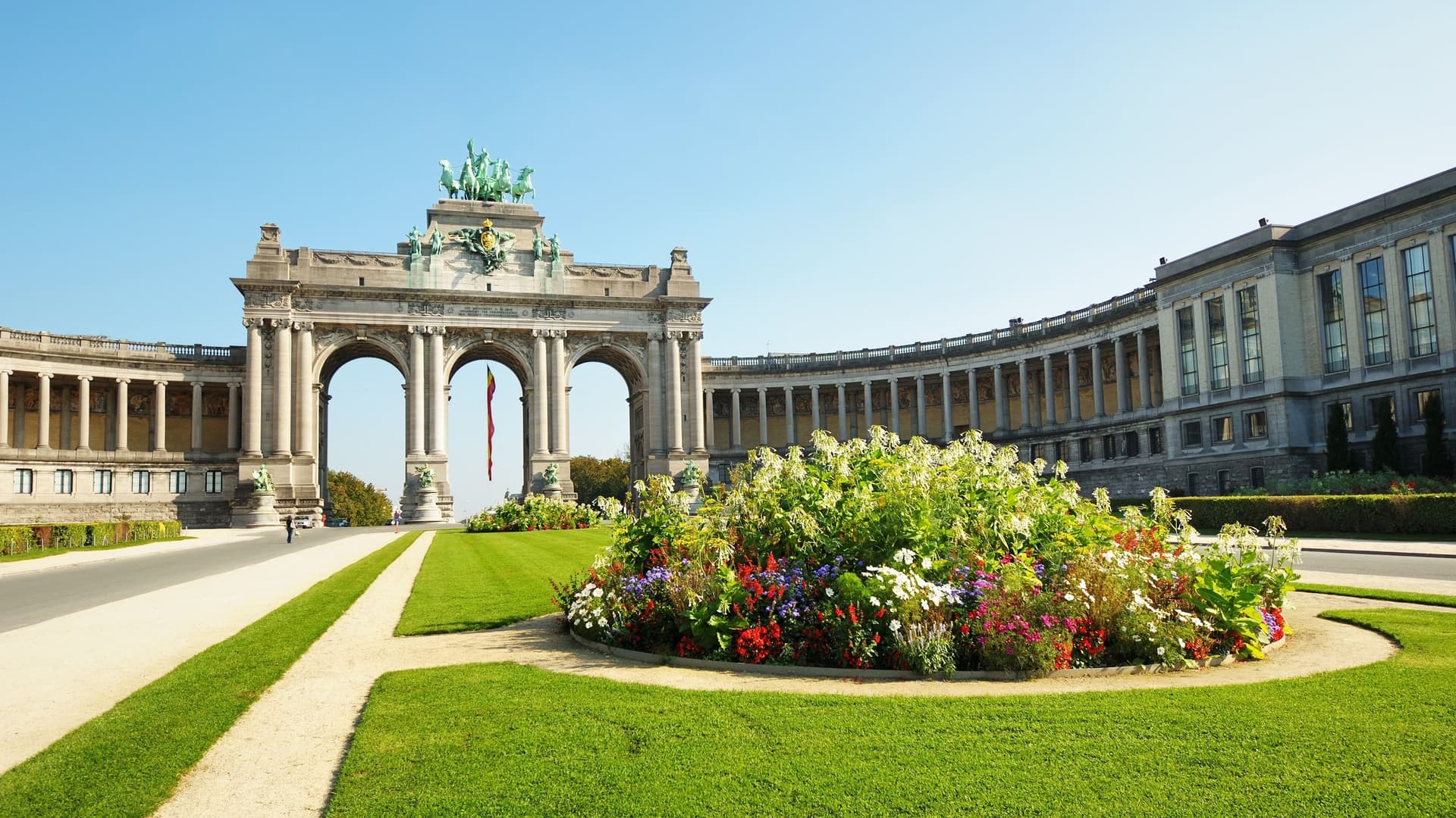 Cinquantenaire Arch and park in Brussels.