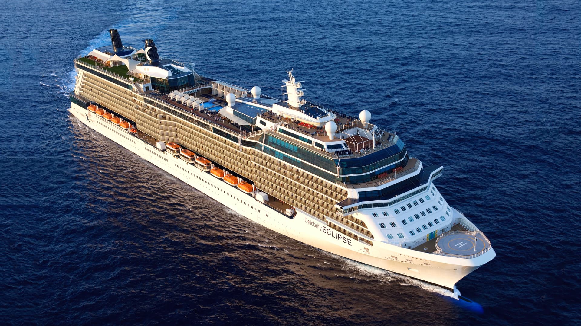 Celebrity Eclipse cruise ship exterior.