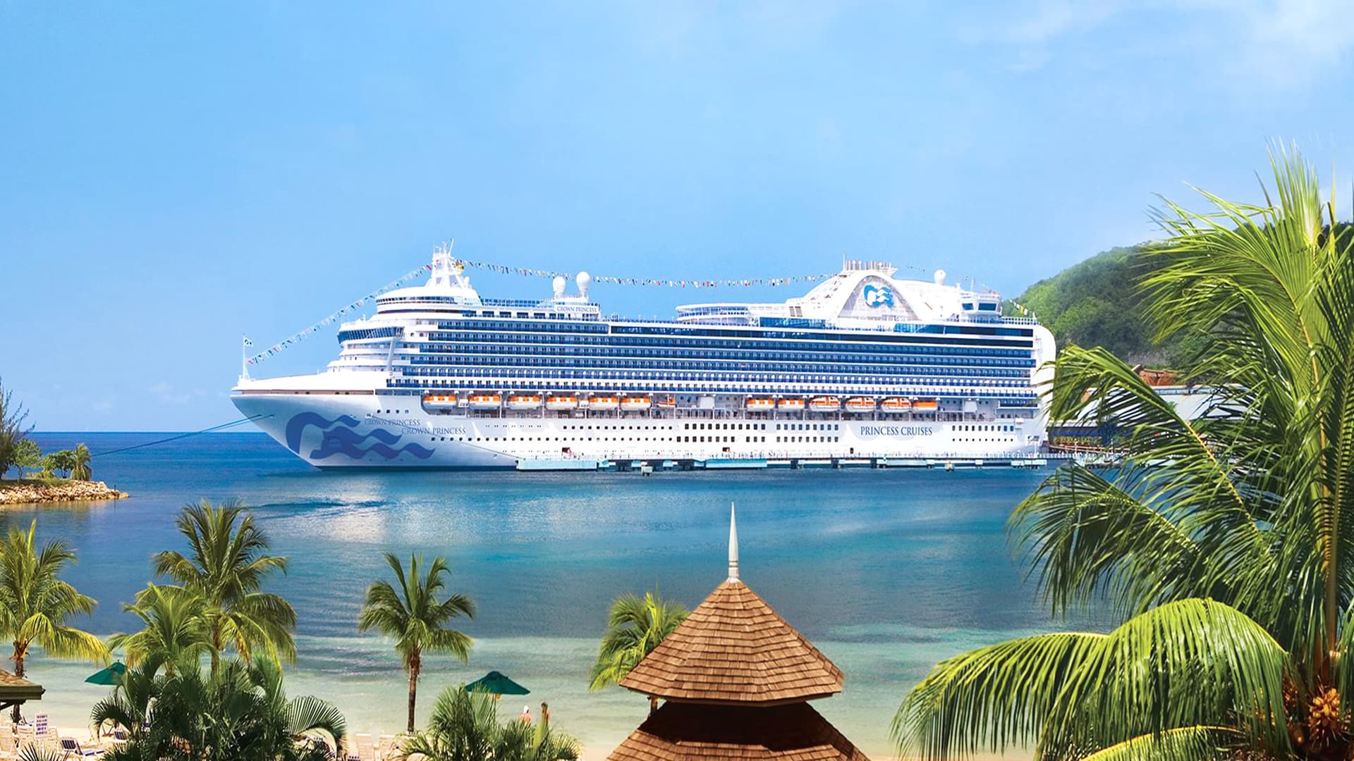 Crown Princess cruise ship exterior.