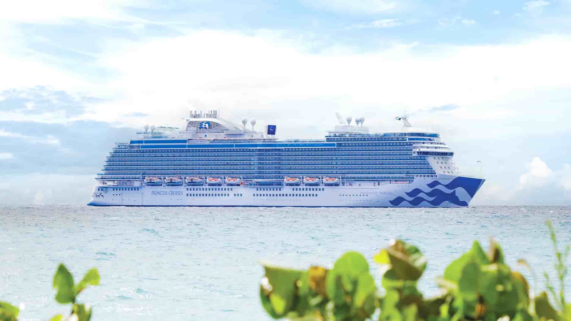 Enchanted Princess cruise ship exterior.