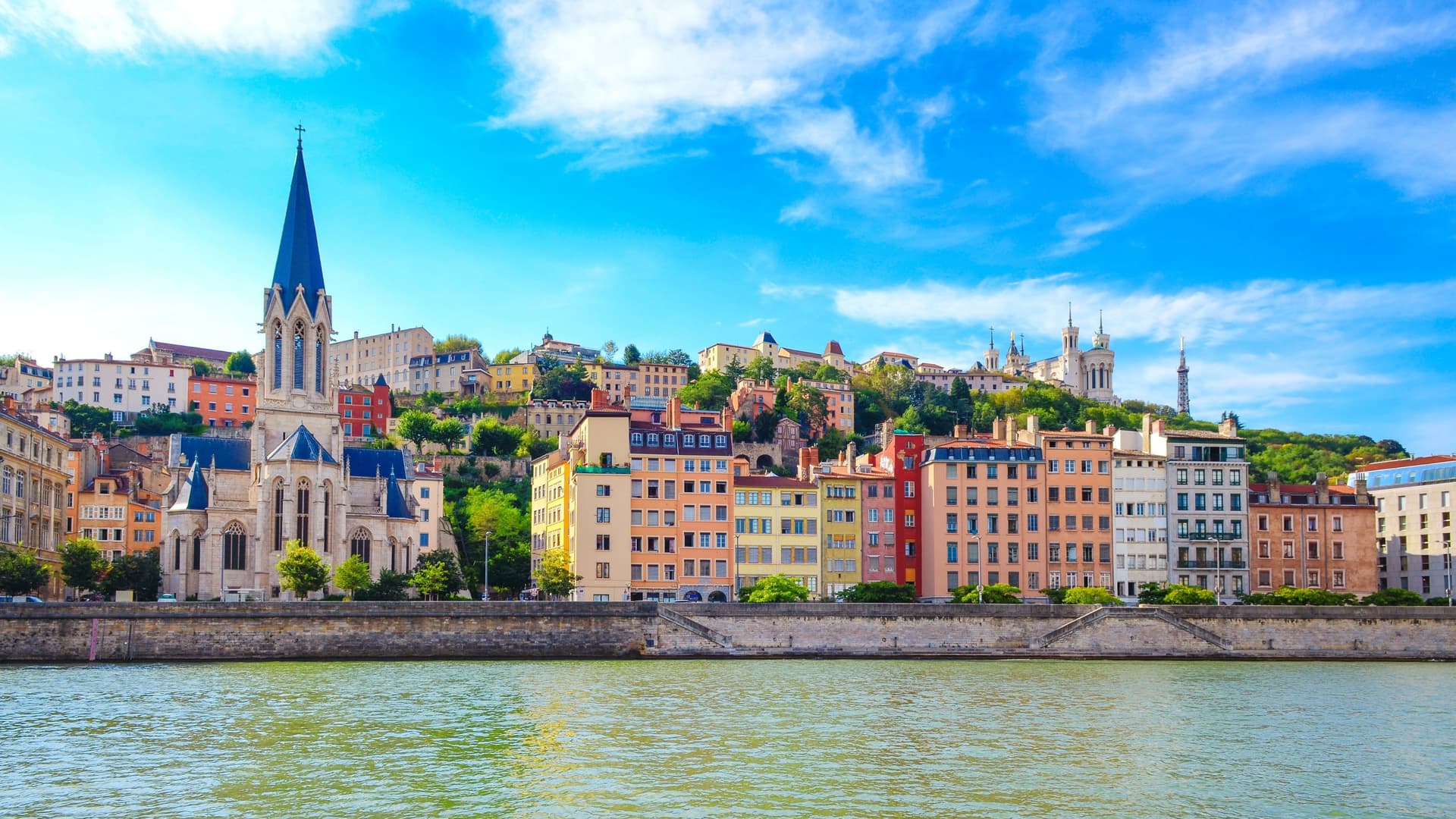 Basilica of Notre-Dame de Fourvière in Lyon.