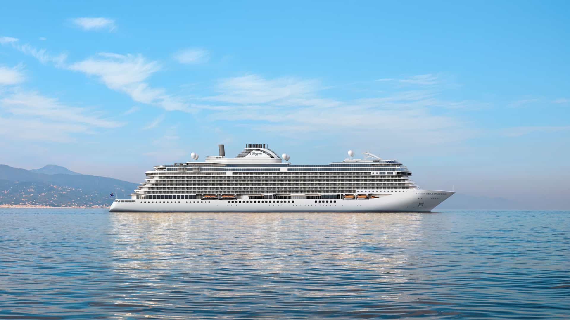 Regent Seven Seas Prestige Cruise Ship exterior.