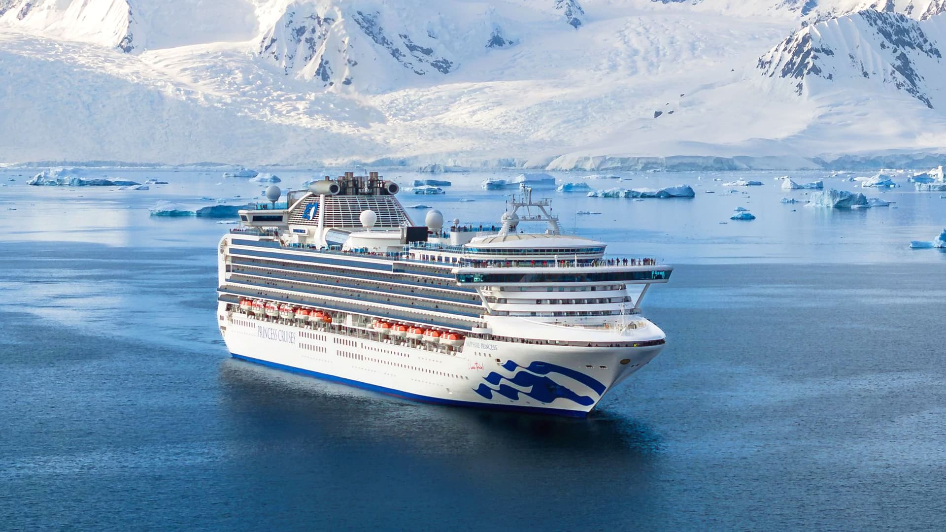 Sapphire Princess cruise ship exterior.