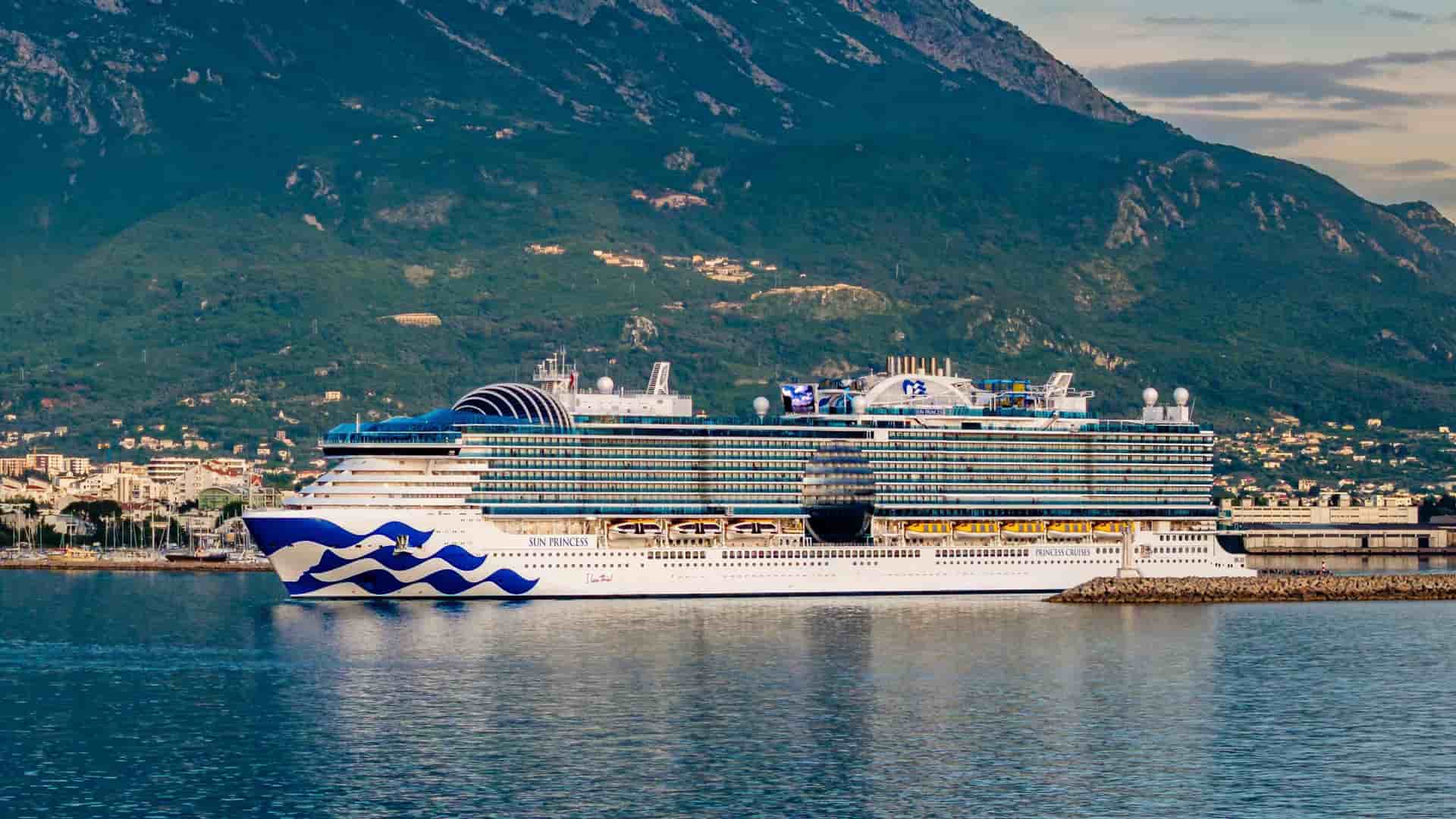 Sun Princess cruise ship exterior.