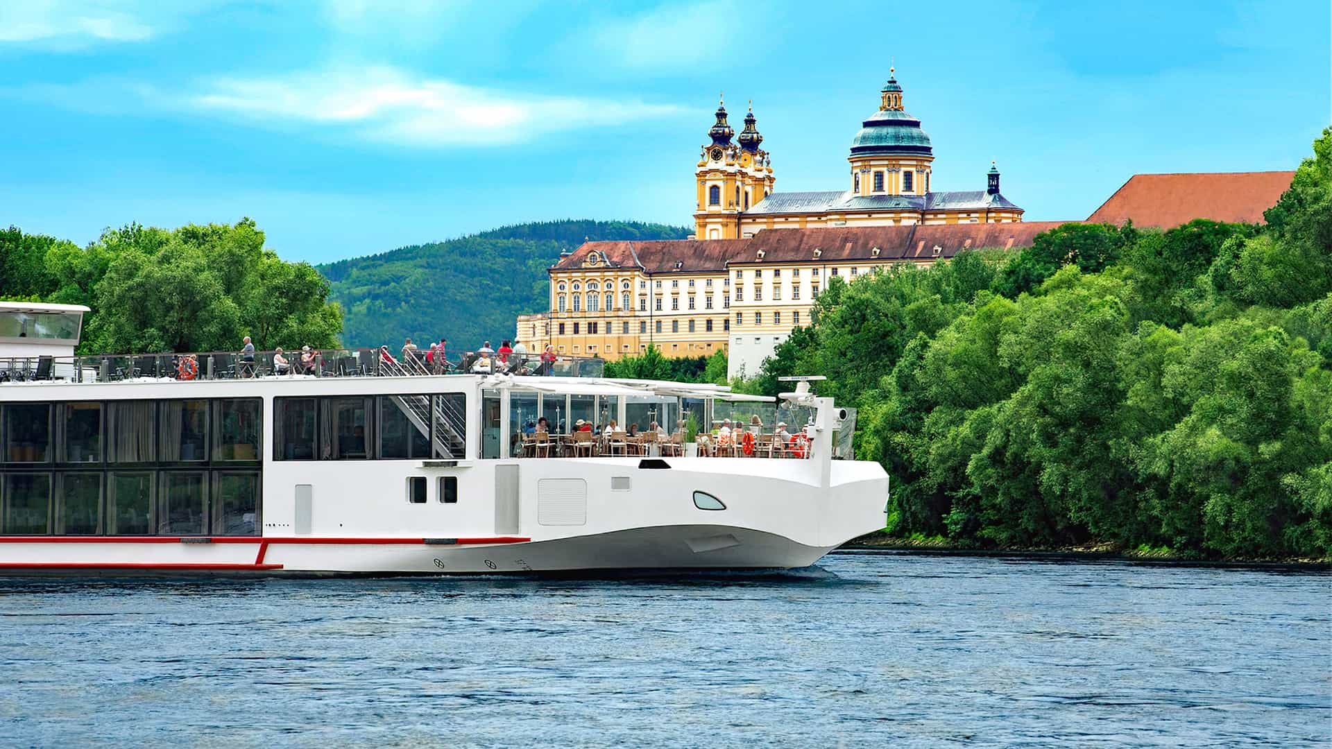 Viking Kara river cruise ship exterior.