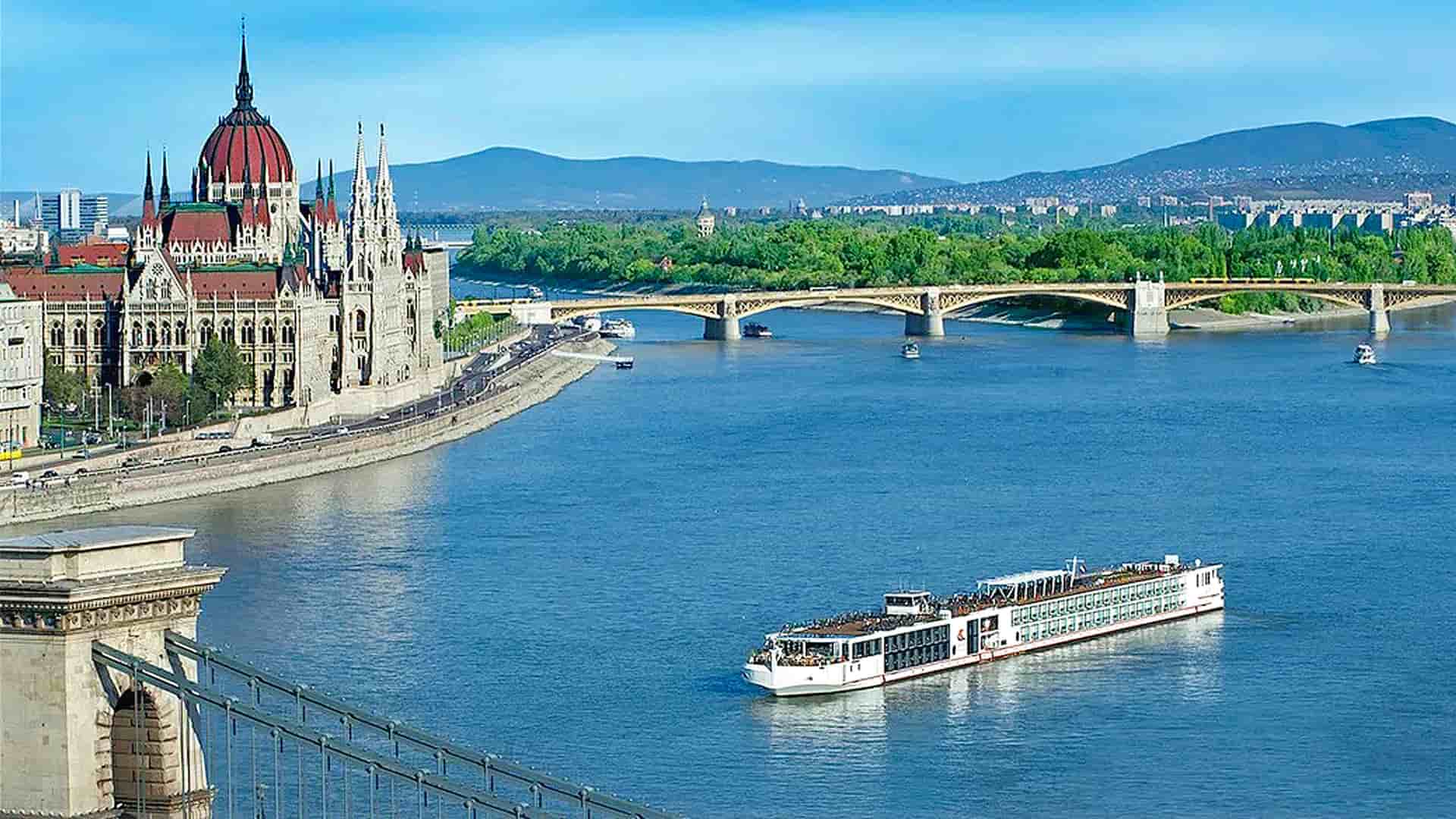 Viking Lif river cruise ship exterior.