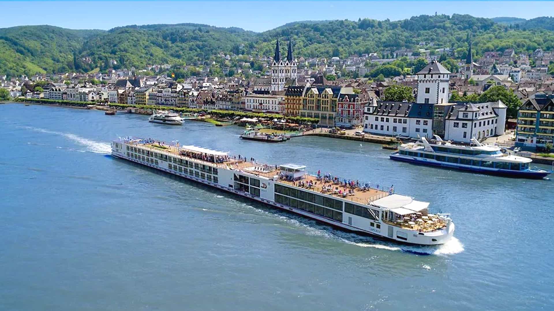 Viking Mimir river cruise ship exterior.