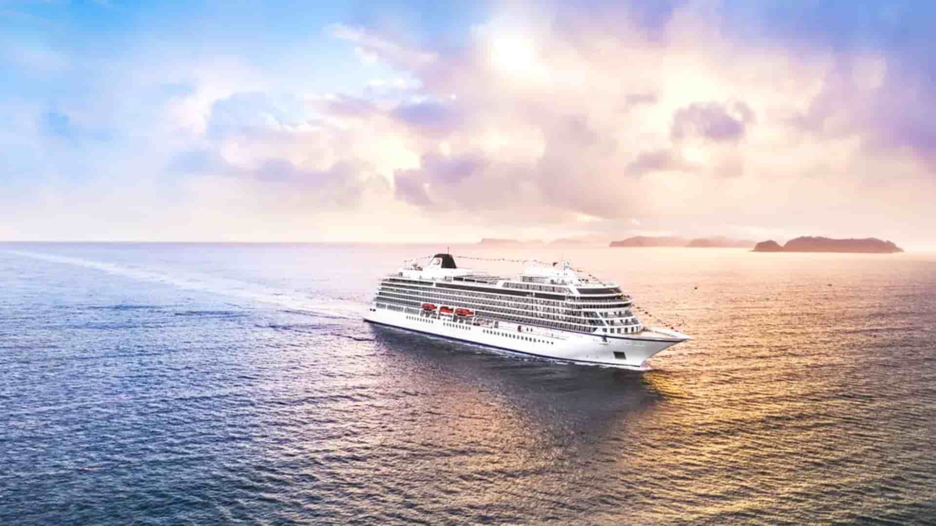 Viking Mira at sea.