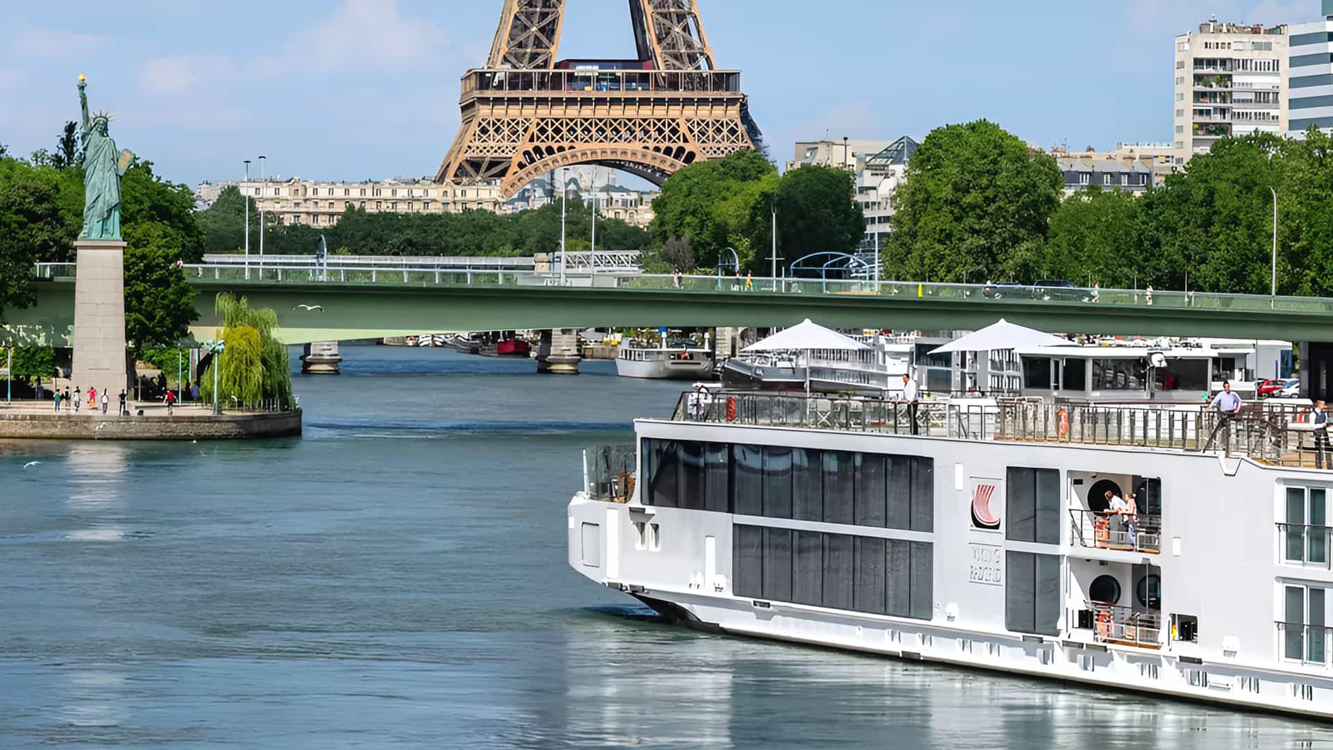 Viking Skaga sailing on the Seine River.